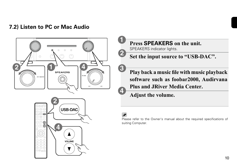 Marantz PM7005 Quick Start User Manual | Page 11 / 13