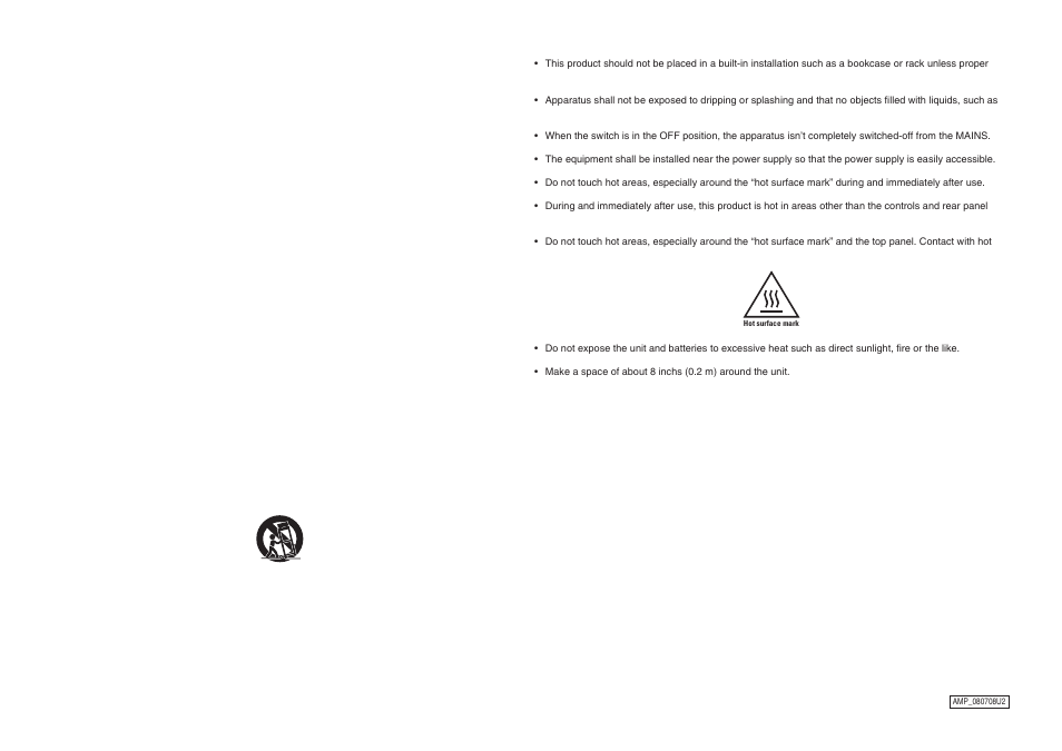 Important safety instructions | Marantz PM8003 User Manual | Page 3 / 19