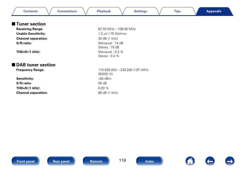 Marantz M-CR610 User Manual | Page 119 / 132