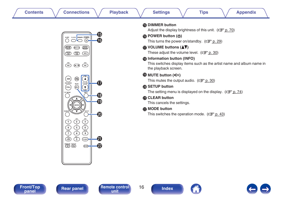 Marantz M-CR511 User Manual | Page 16 / 133