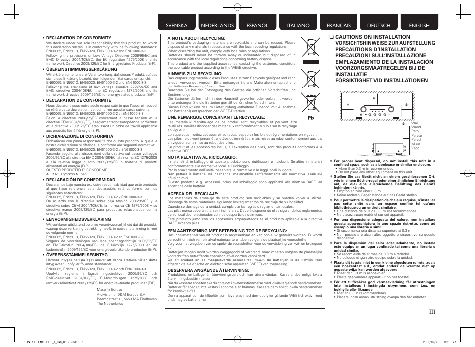 Marantz PM7004N User Manual | Page 5 / 20