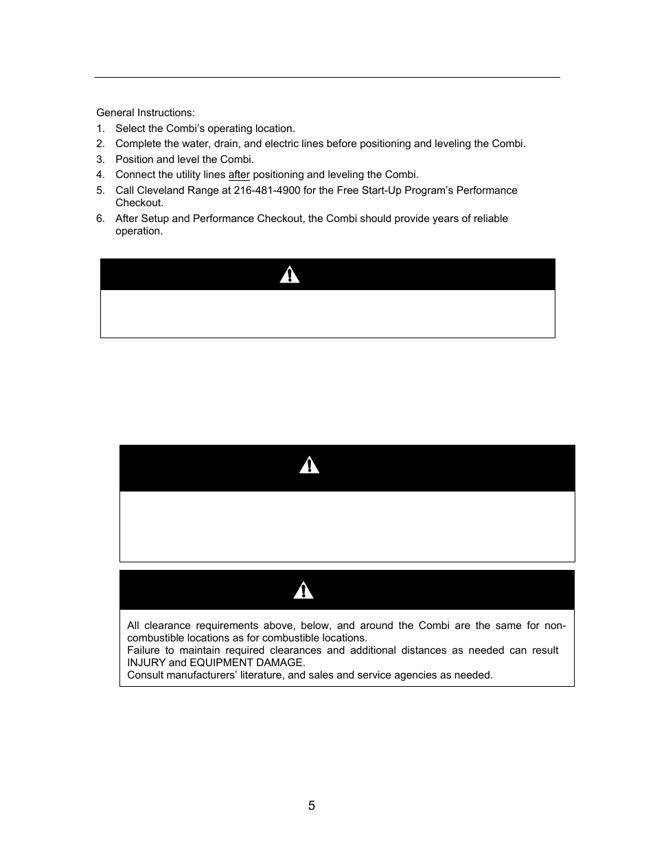 Pg 2, Danger, Warning | Cleveland Range Convotherm Combination Oven-Steamer Gas 20.20 User Manual | Page 7 / 81