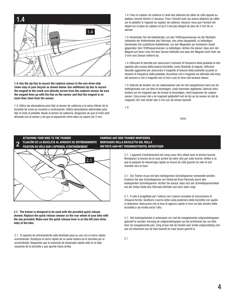 CycleOps ERUTT3 User Manual | Page 4 / 12