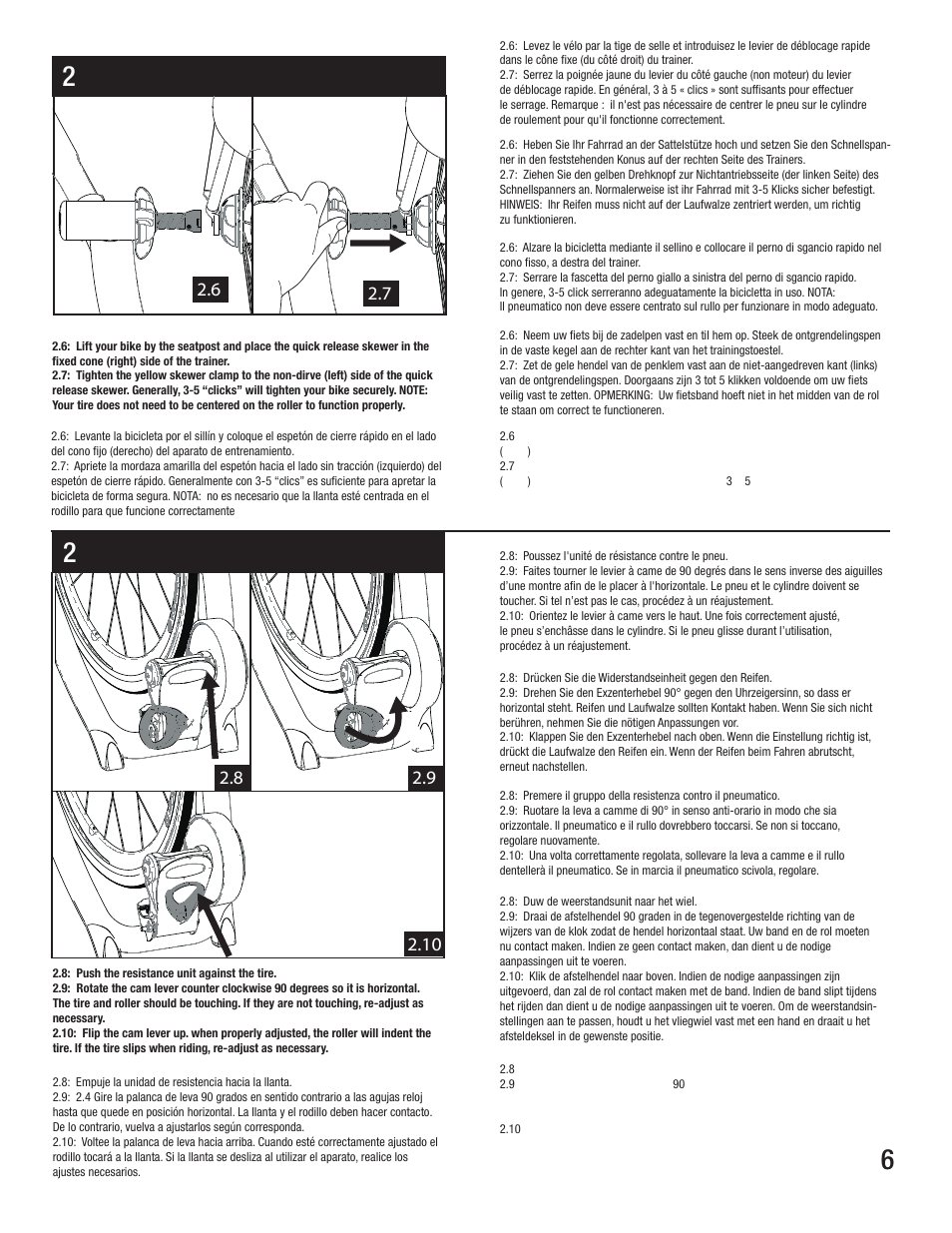 CycleOps ERUTT3 User Manual | Page 6 / 12