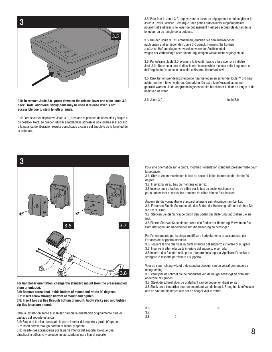 CycleOps ERUTT3 User Manual | Page 8 / 12