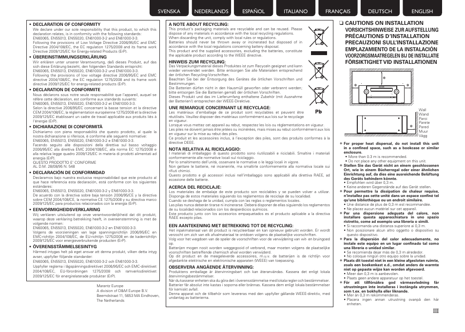 Marantz MER803 User Manual | Page 5 / 60