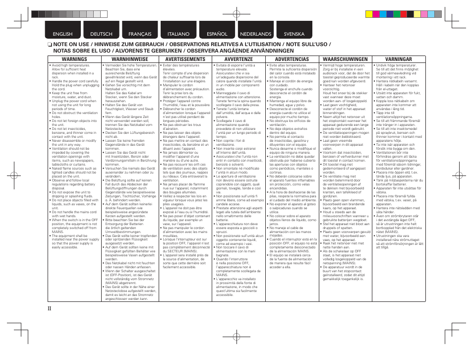 Marantz MCR503 User Manual | Page 3 / 43