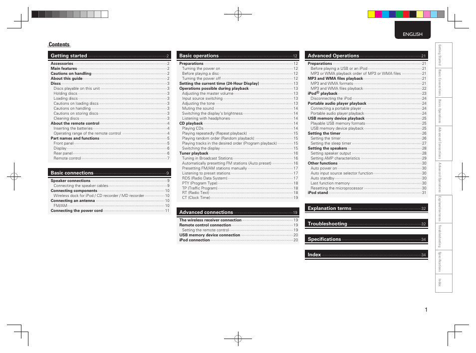 Marantz MCR503 User Manual | Page 6 / 43