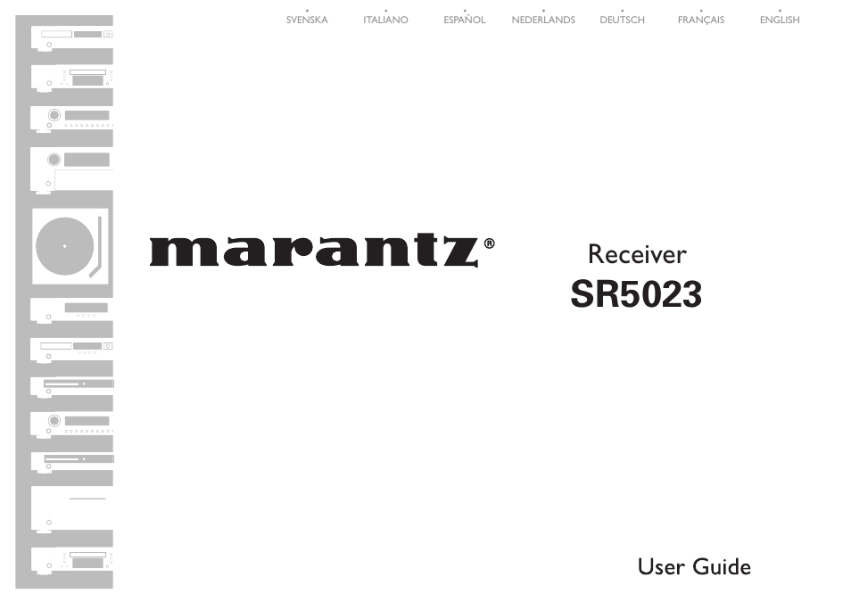 Marantz SR5023 User Manual | 23 pages