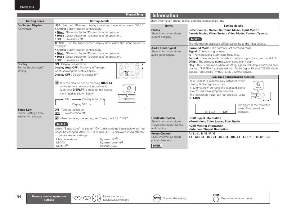 Information | Marantz NR1601 User Manual | Page 60 / 88