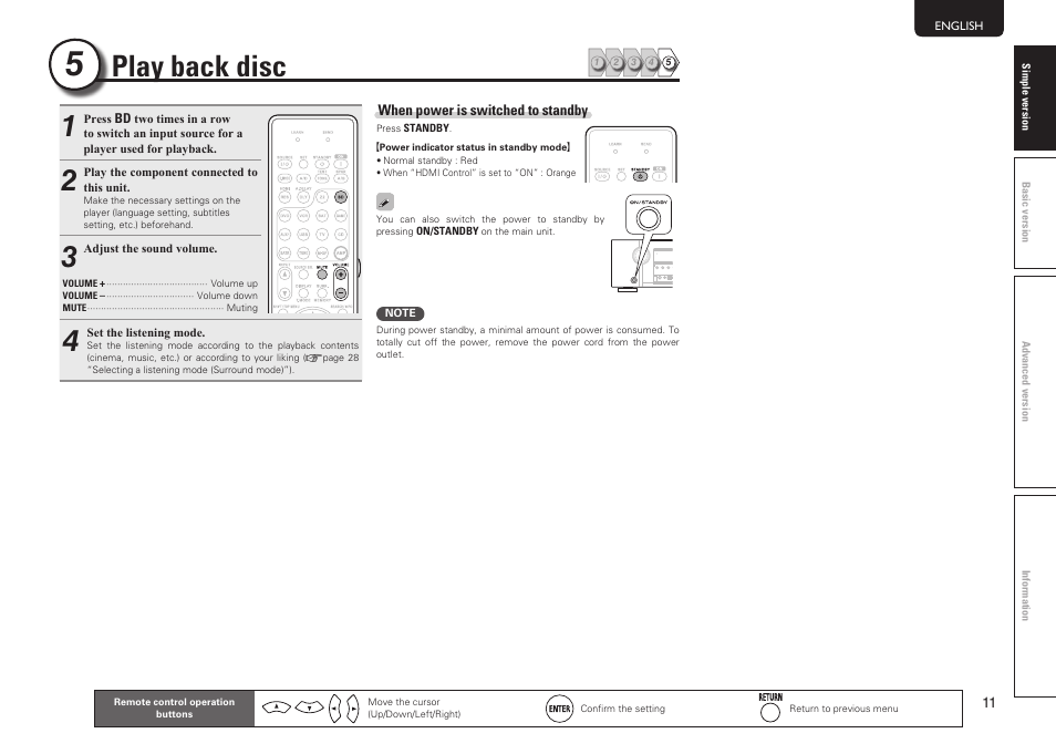 Play back disc | Marantz SR5005 User Manual | Page 17 / 92