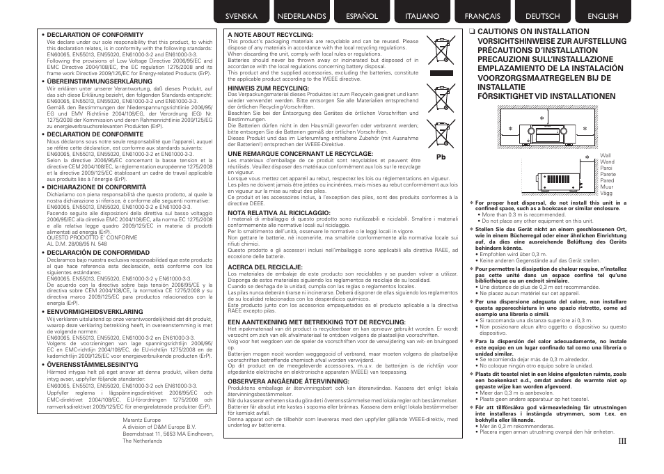 Marantz SR5005 User Manual | Page 5 / 92