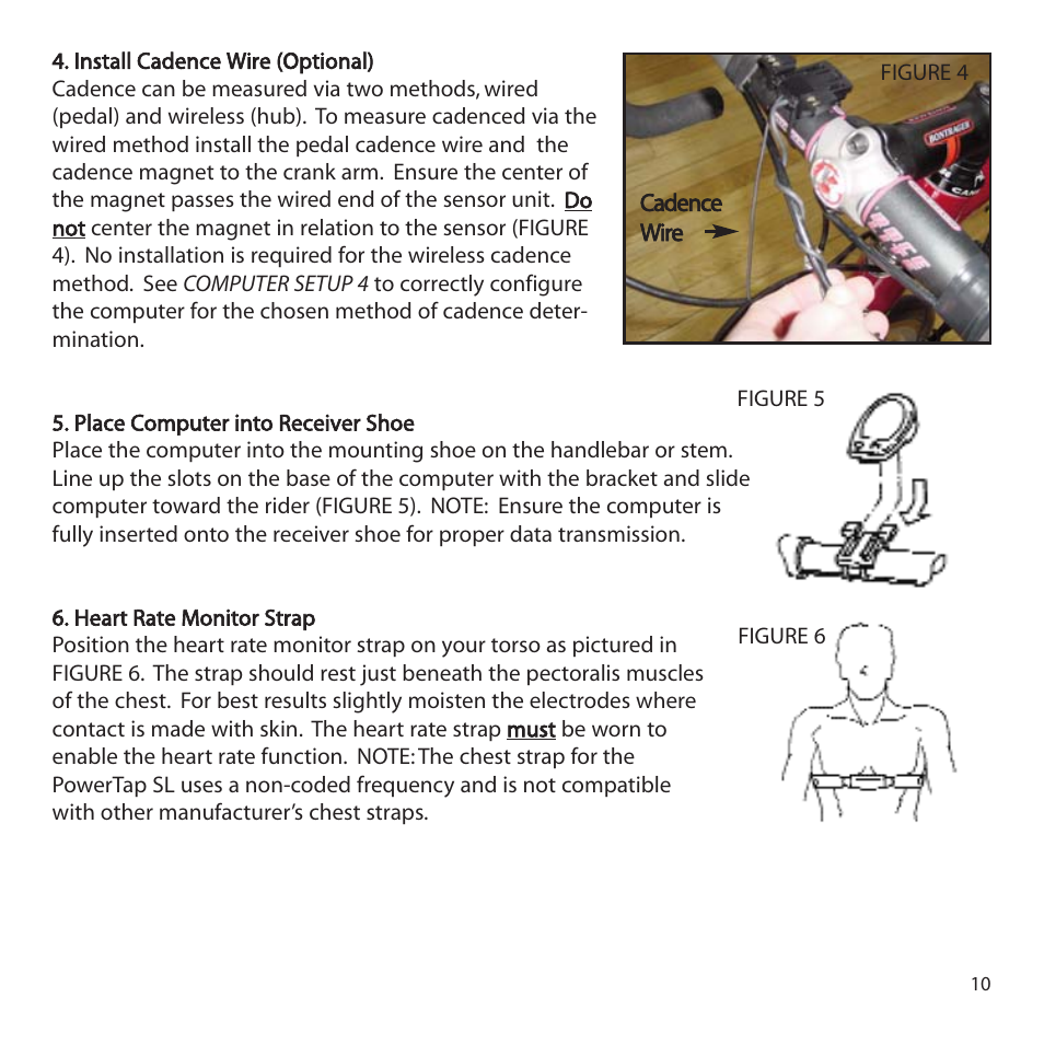 CycleOps PowerTap User Manual | Page 10 / 40