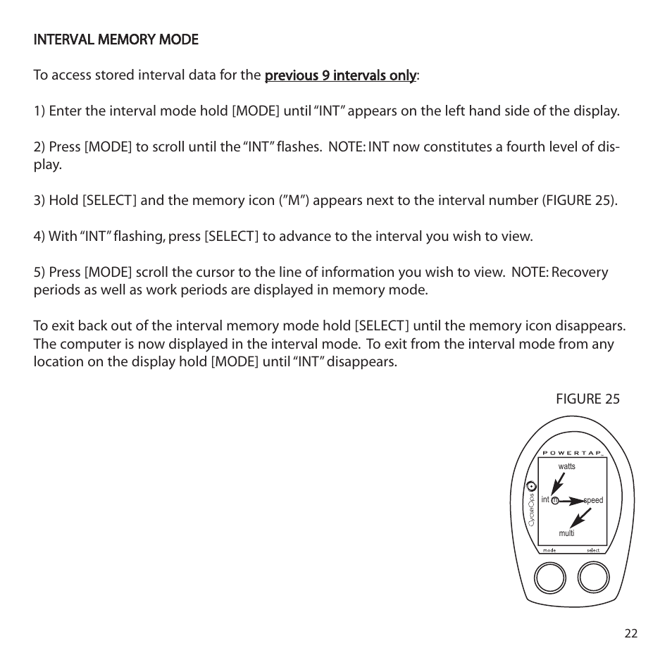 CycleOps PowerTap User Manual | Page 22 / 40