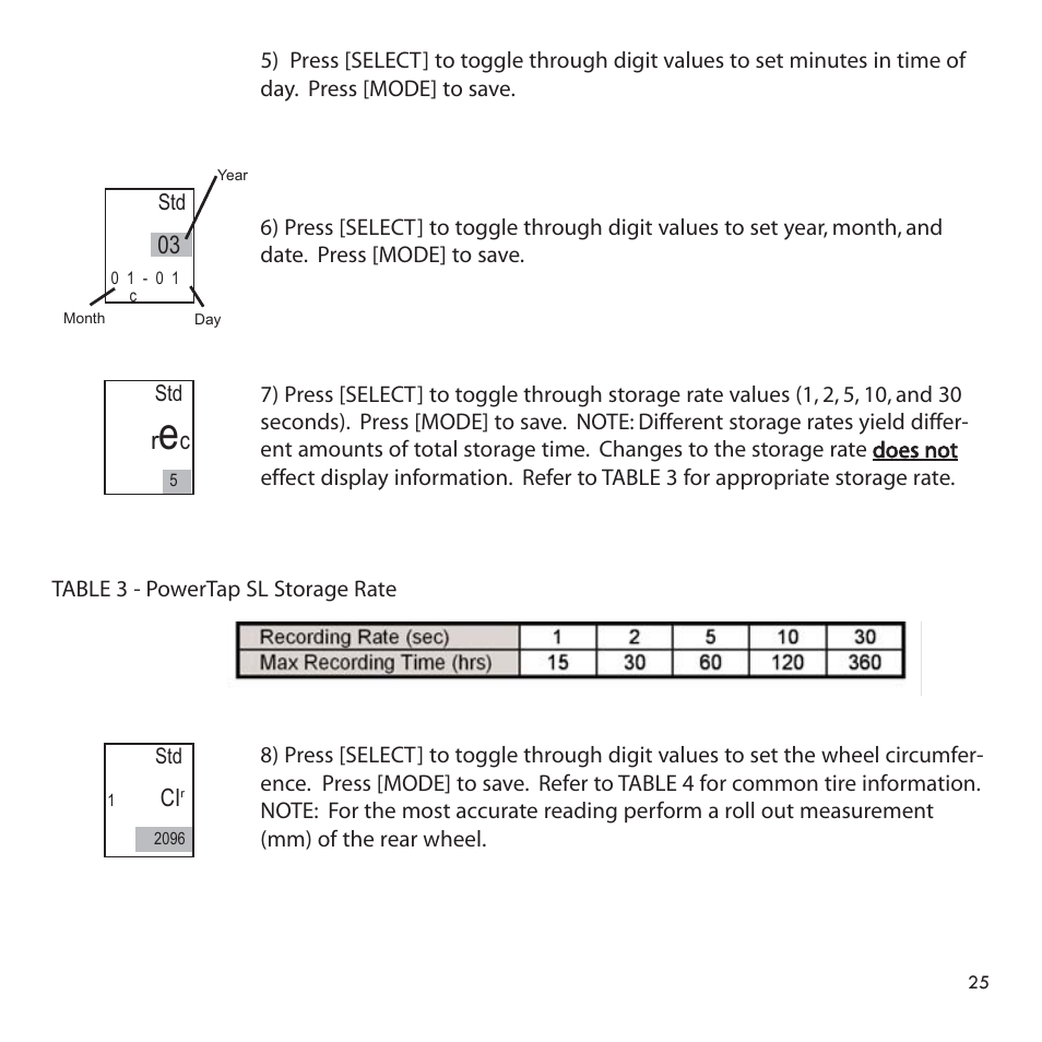 CycleOps PowerTap User Manual | Page 25 / 40