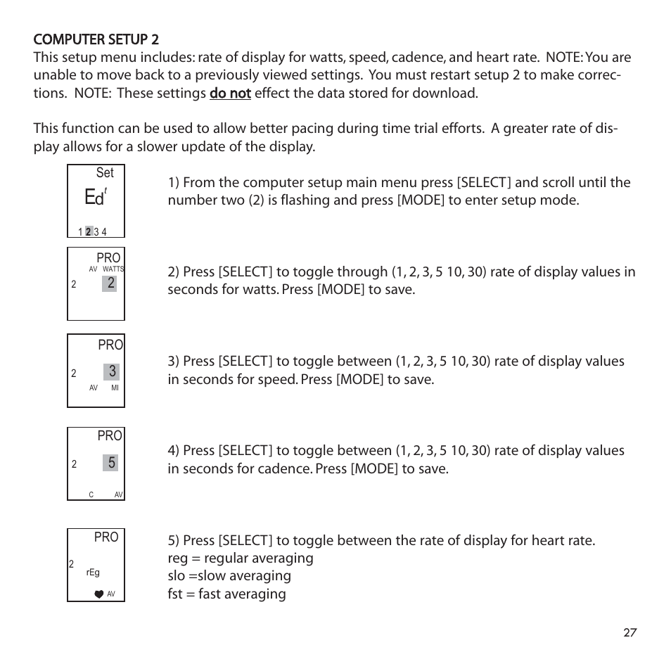 CycleOps PowerTap User Manual | Page 27 / 40