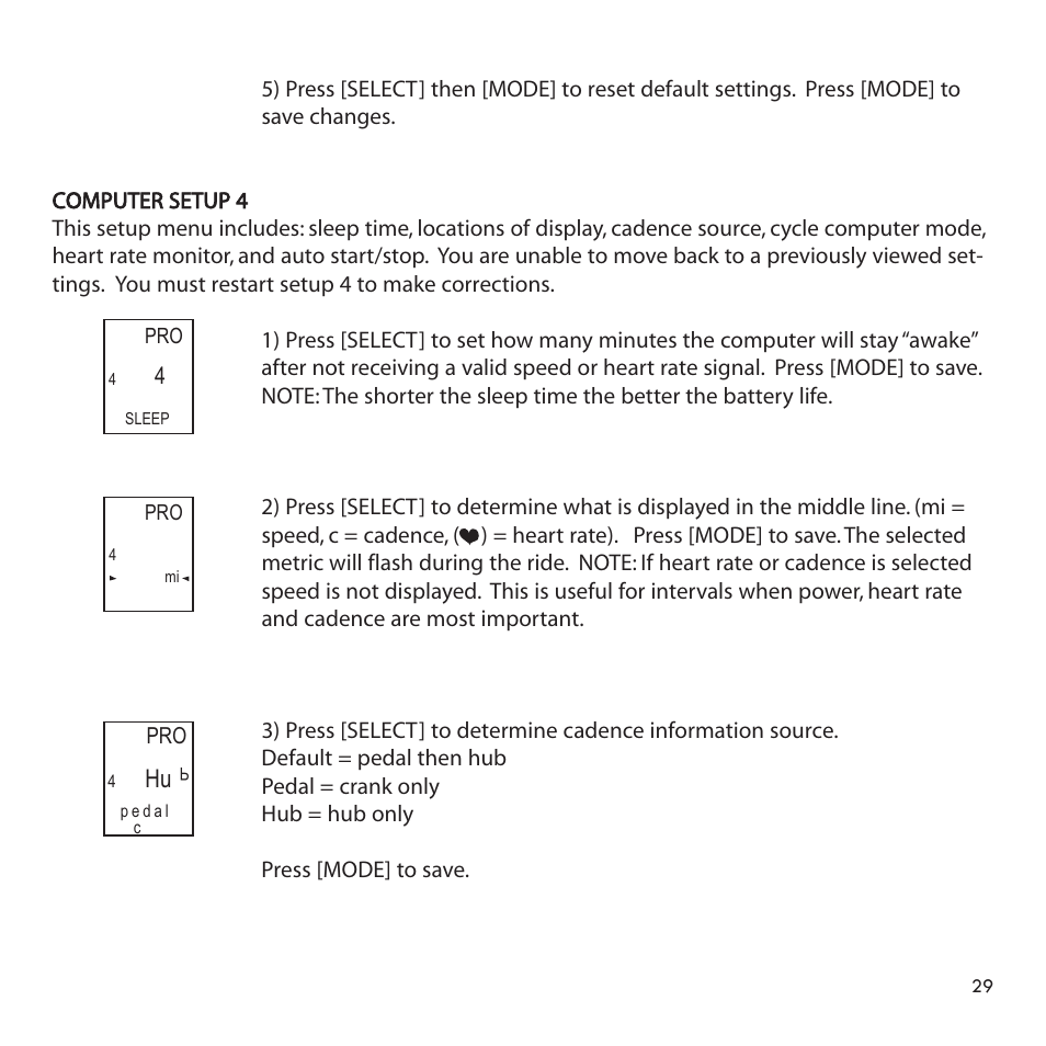 CycleOps PowerTap User Manual | Page 29 / 40