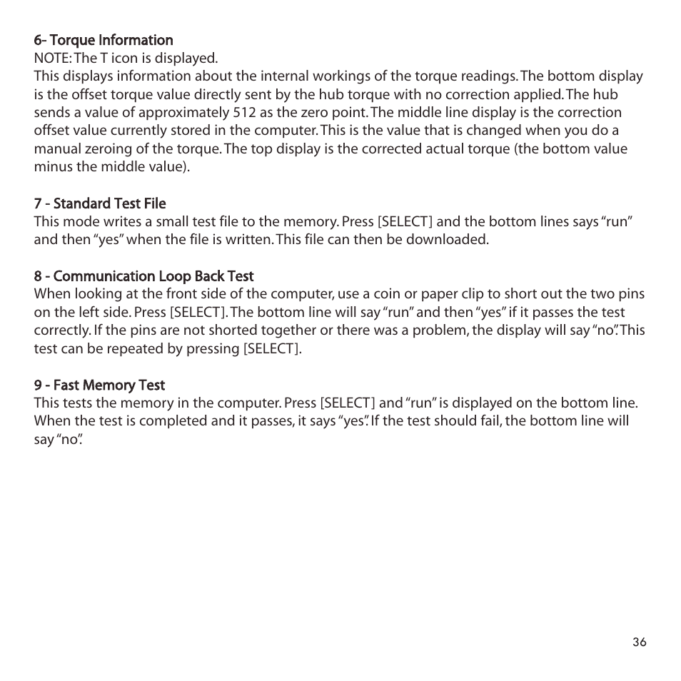 CycleOps PowerTap User Manual | Page 36 / 40
