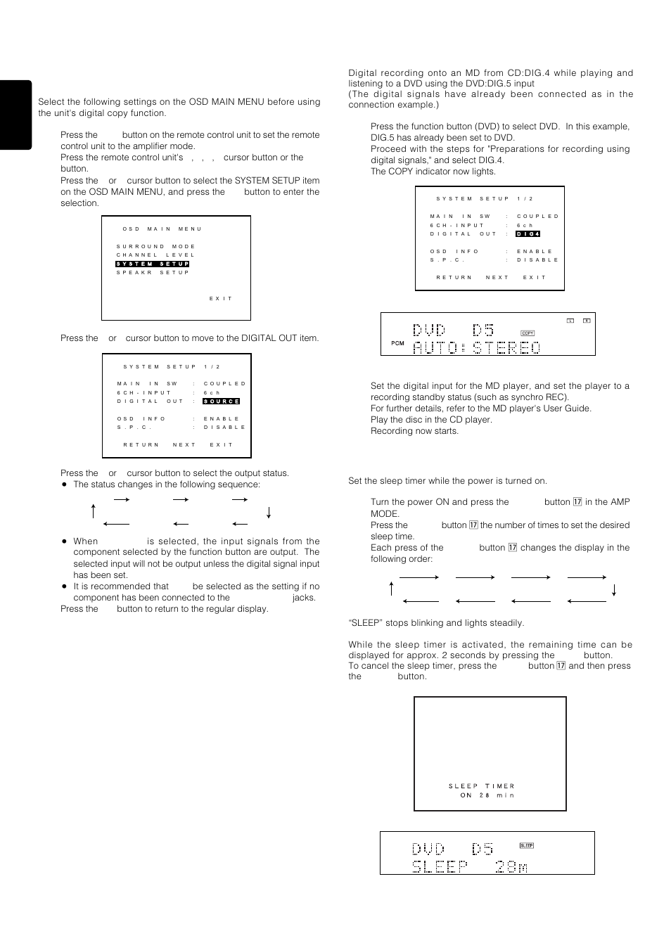 Preparations for recording using digital signals, 16 english, Other functions | Marantz PS-17 User Manual | Page 26 / 44