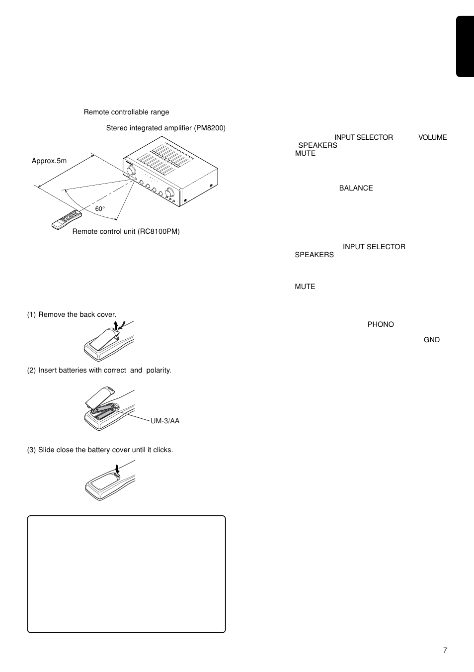 How to use the remote control unit, Troubleshooting | Marantz PM8200 User Manual | Page 10 / 12
