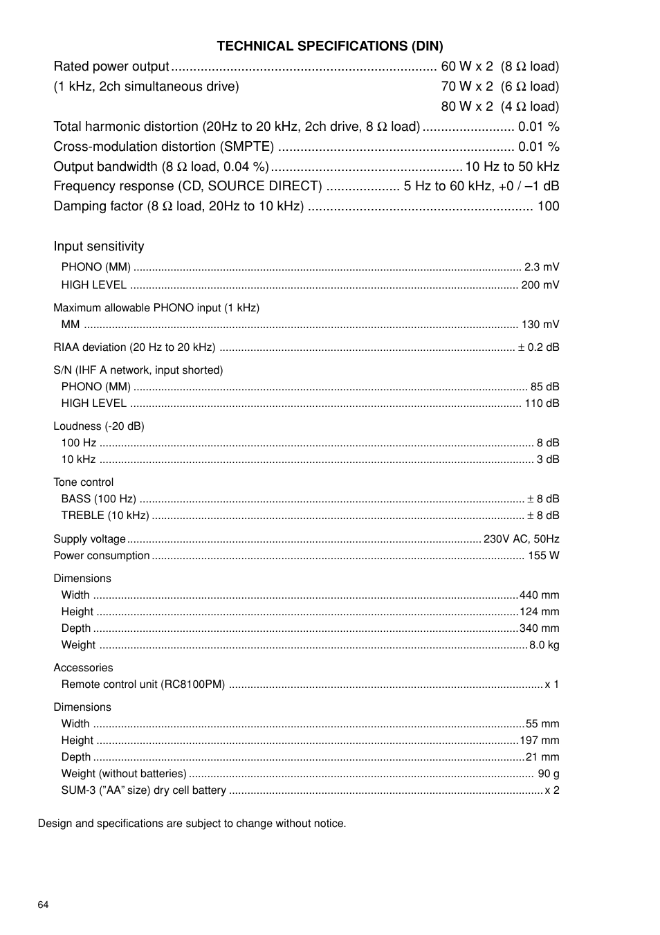 Marantz PM8200 User Manual | Page 11 / 12