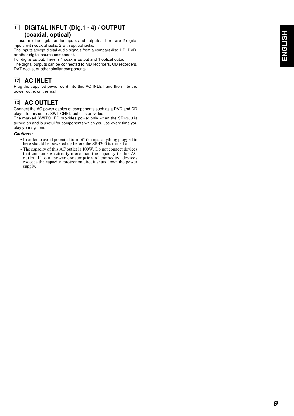 9english | Marantz SR4300N User Manual | Page 12 / 46
