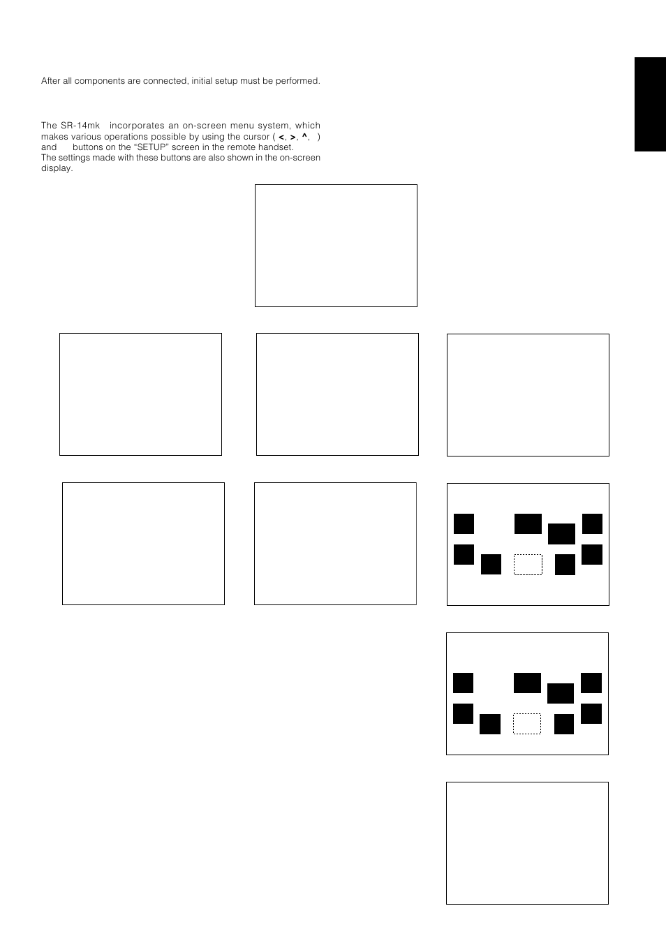 Setup, On screen display menu system, Osd menu system | English | Marantz SR-14mkII User Manual | Page 20 / 35