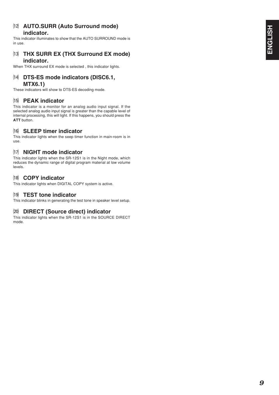 9english | Marantz SR-12S1N User Manual | Page 12 / 58