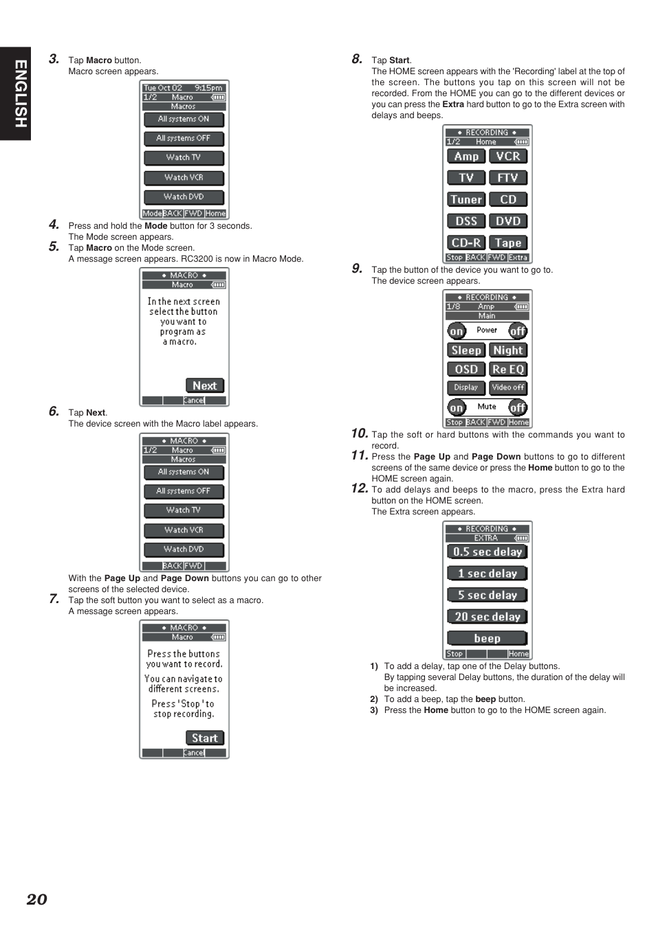 20 english | Marantz SR-12S1N User Manual | Page 23 / 58