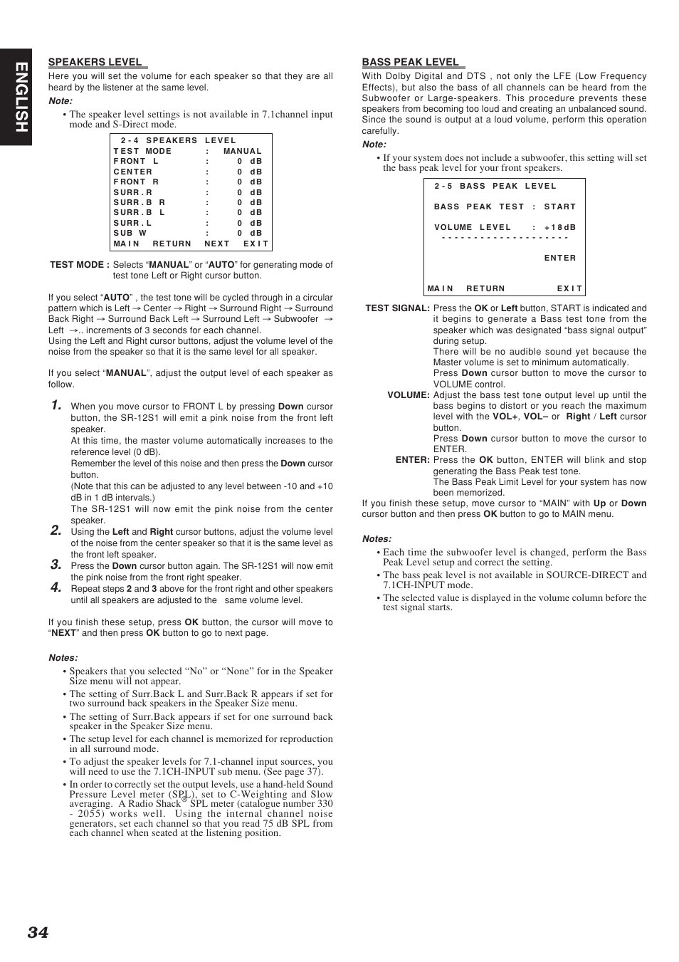 34 english | Marantz SR-12S1N User Manual | Page 37 / 58