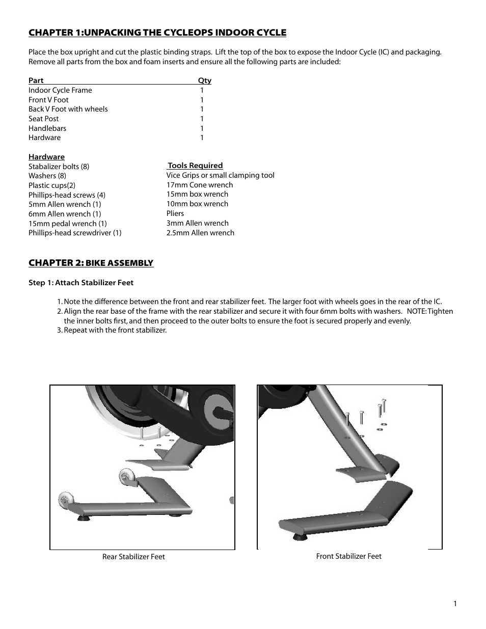 CycleOps Comp 200E User Manual | Page 2 / 12