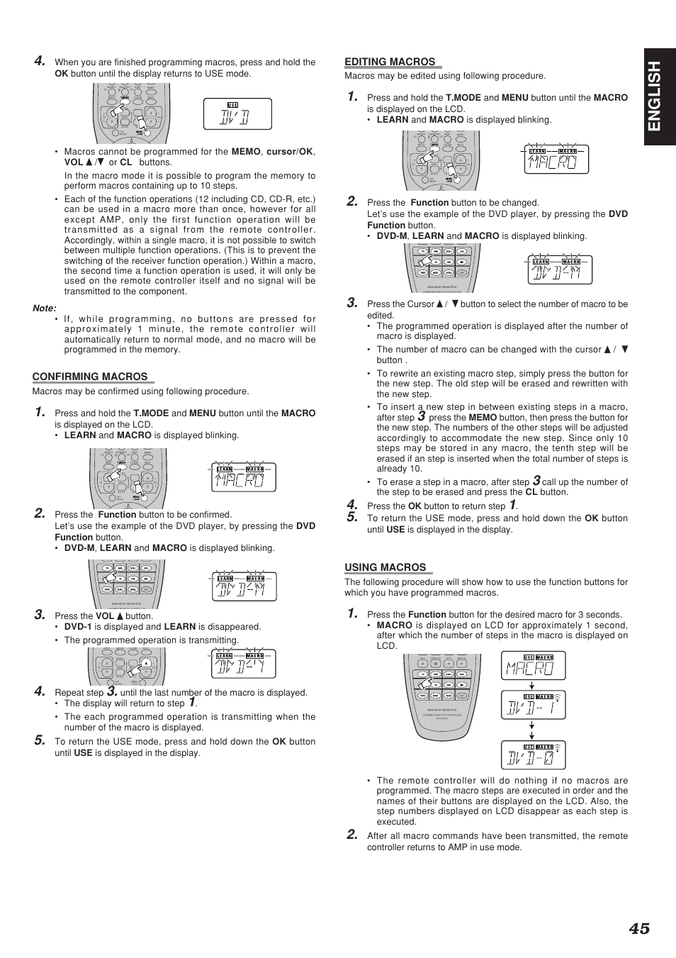 45 english | Marantz SR7300N User Manual | Page 48 / 54