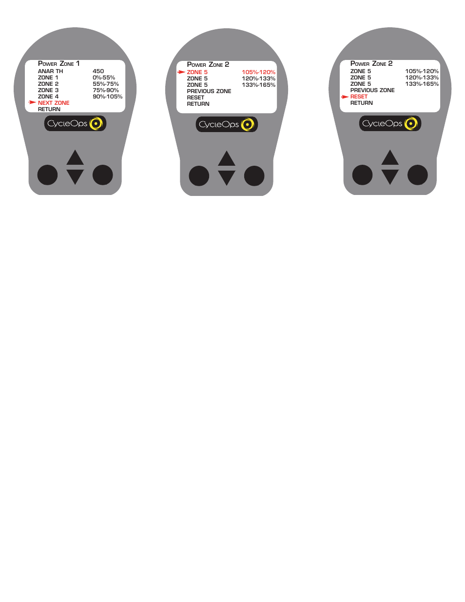 Power zone 8, Power zone 7, Power zone 6 | CycleOps PRO 300PT User Manual | Page 15 / 26