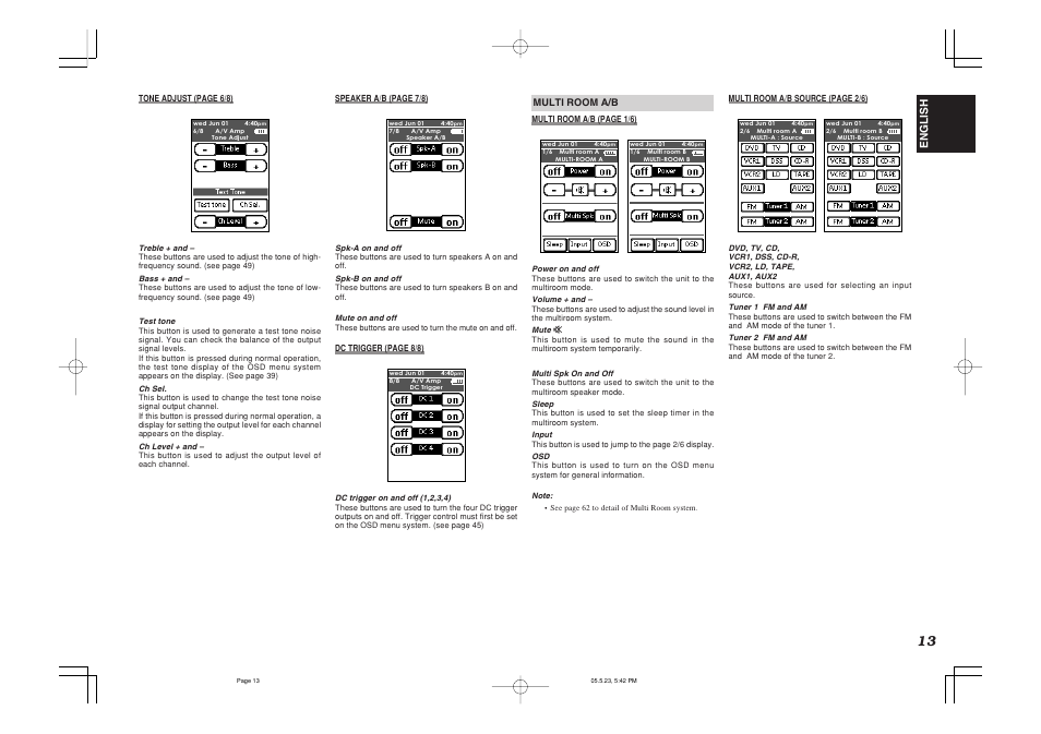 English | Marantz SR9600N User Manual | Page 17 / 71