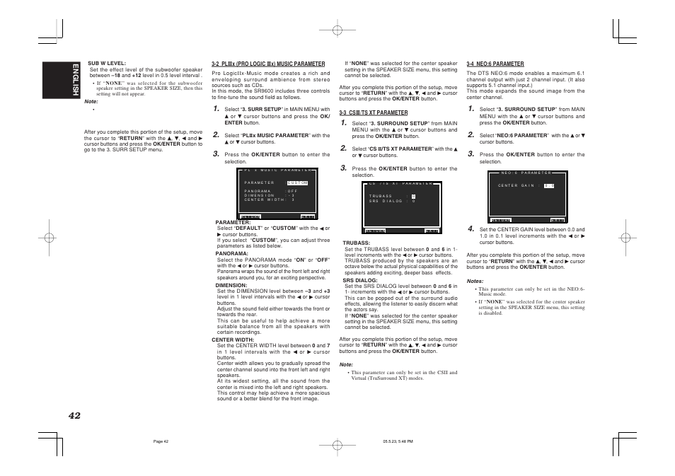 English | Marantz SR9600N User Manual | Page 46 / 71