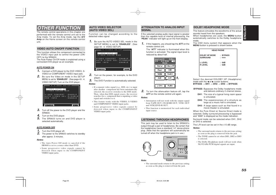 Other function, Multi | Marantz SR9600N User Manual | Page 59 / 71