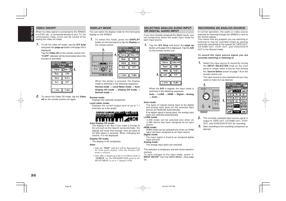 Multi | Marantz SR9600N User Manual | Page 60 / 71