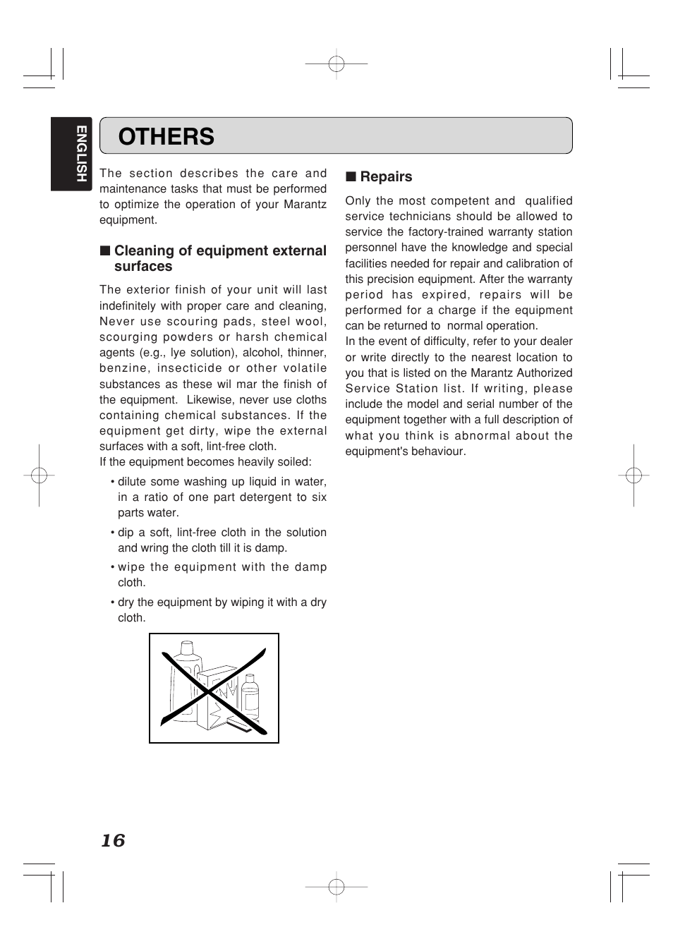 Others | Marantz IS201 User Manual | Page 24 / 26