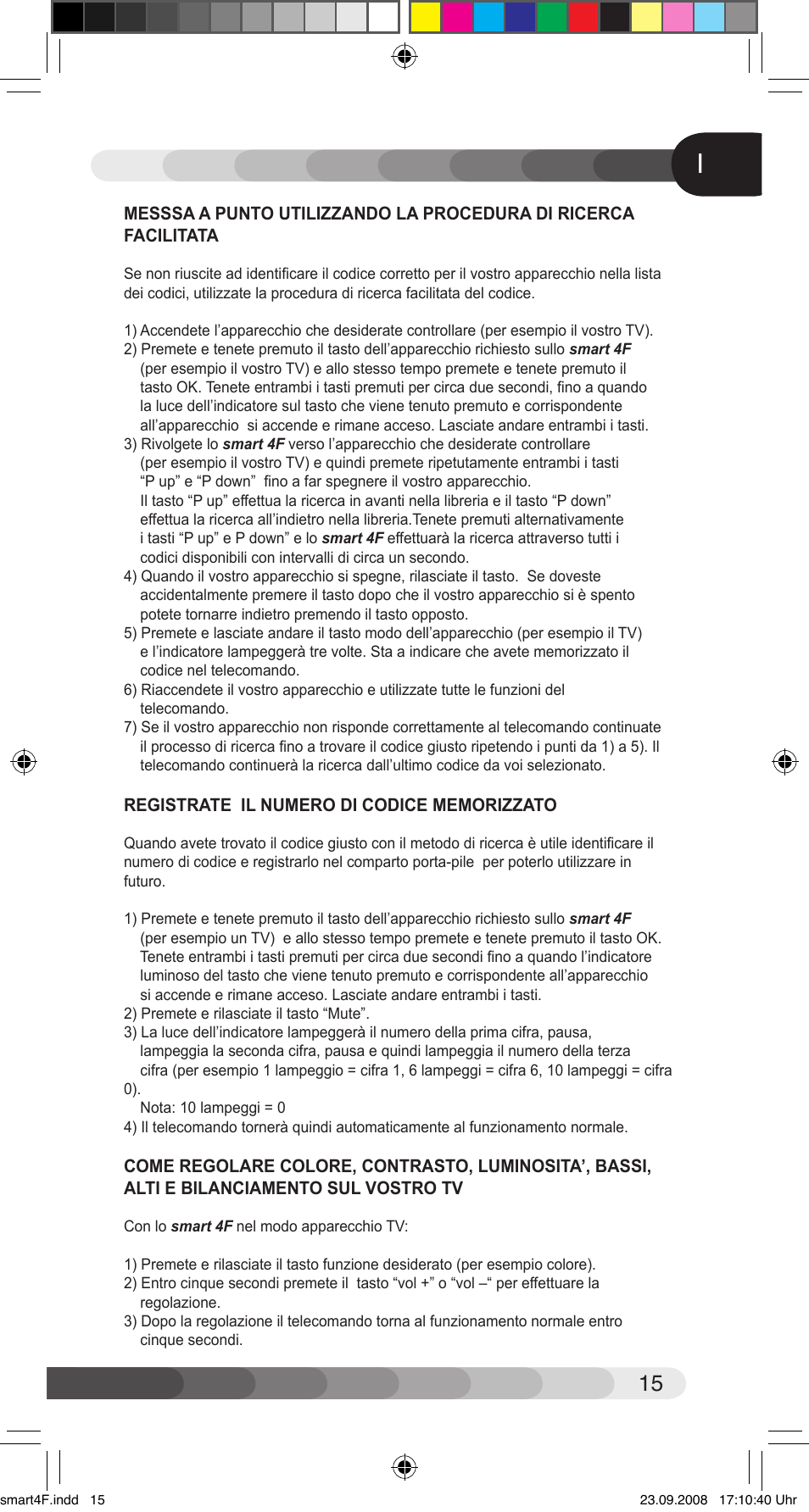 Classic Smart 4F User Manual | Page 15 / 20