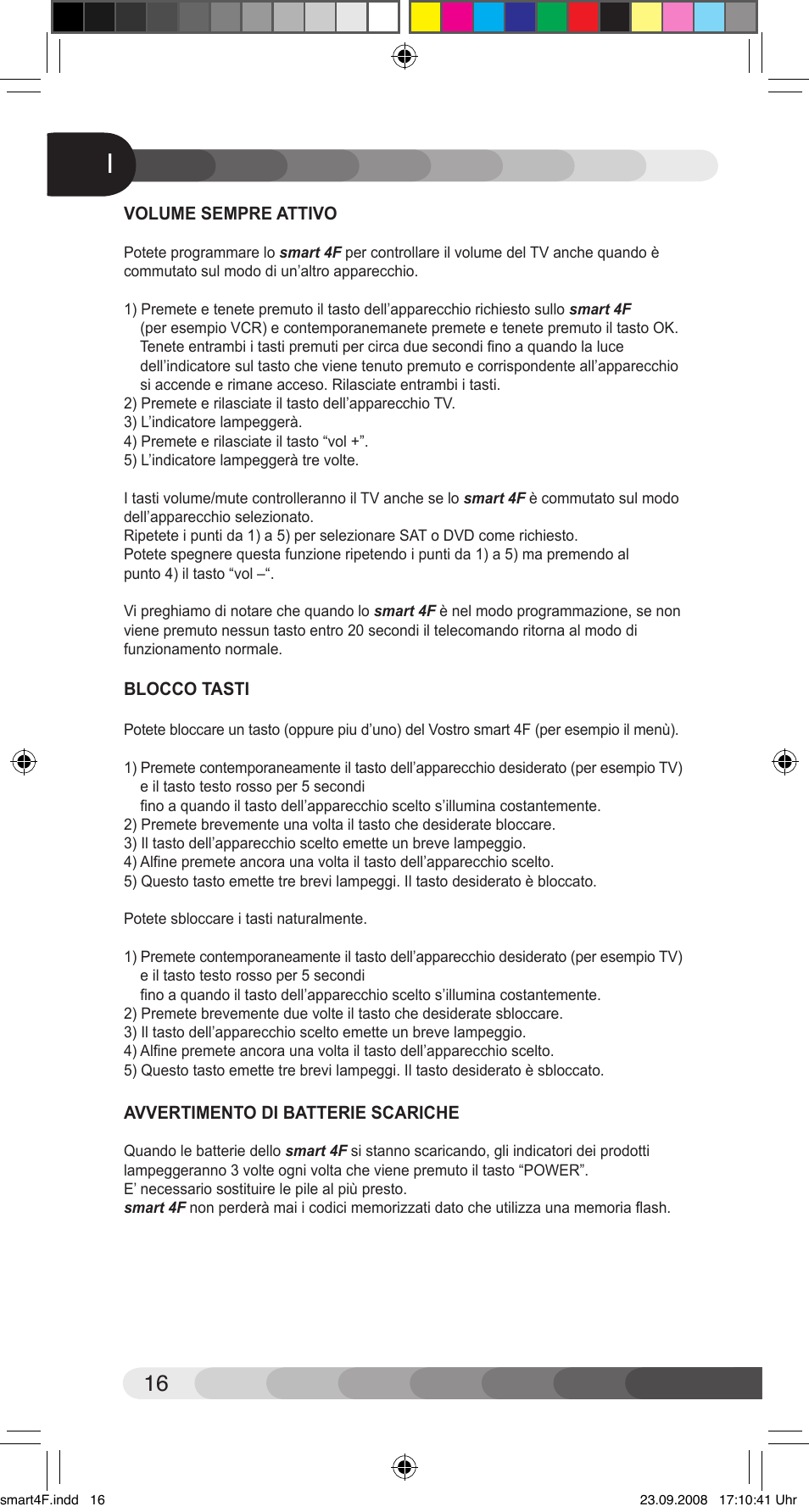 Classic Smart 4F User Manual | Page 16 / 20