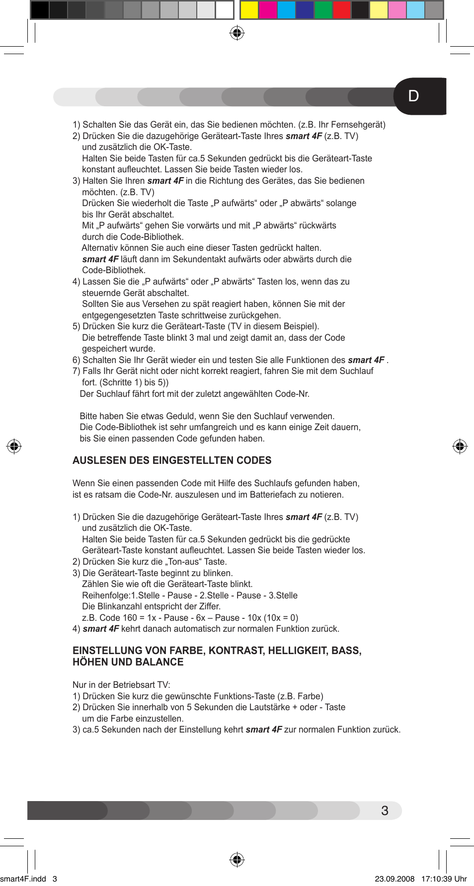 Classic Smart 4F User Manual | Page 3 / 20