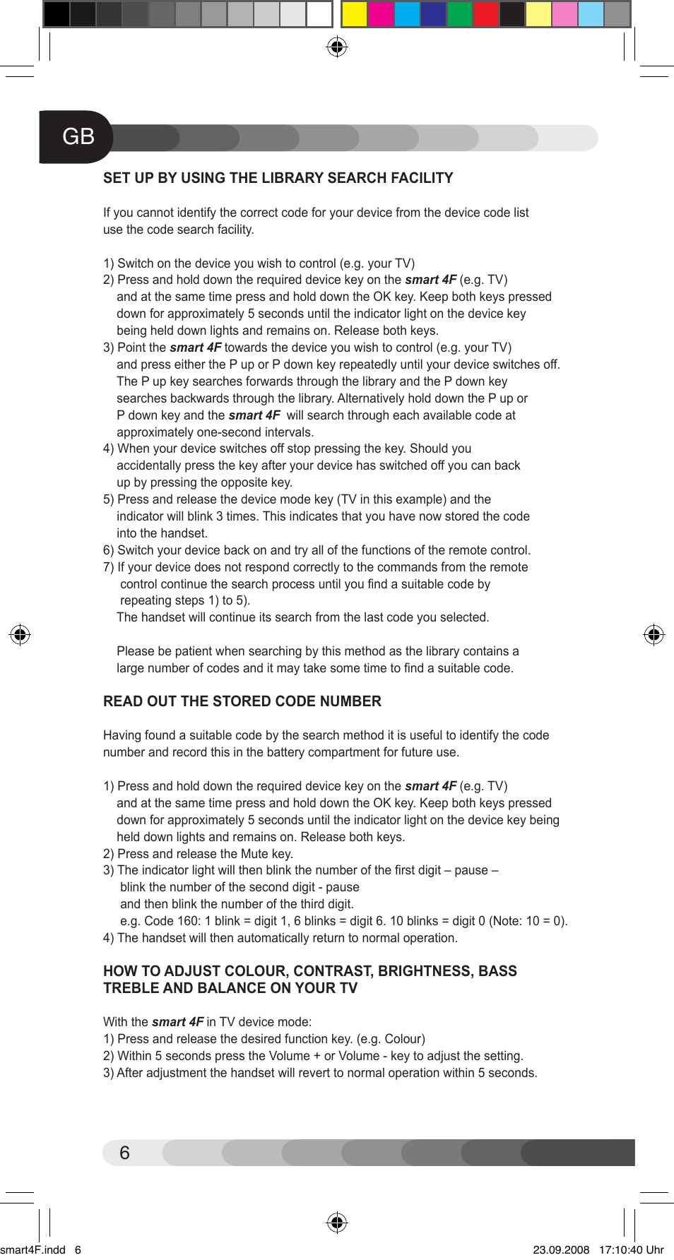Classic Smart 4F User Manual | Page 6 / 20