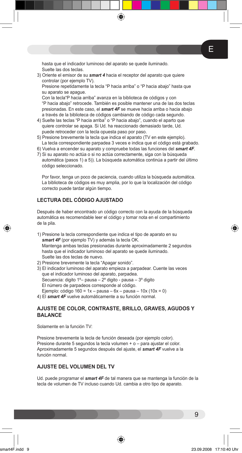 Classic Smart 4F User Manual | Page 9 / 20