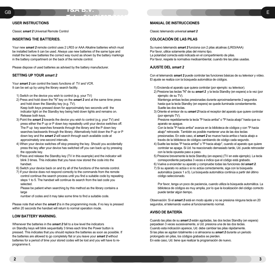 Classic SMART2 UNIVERSAL LR03/AAA User Manual | Page 3 / 7