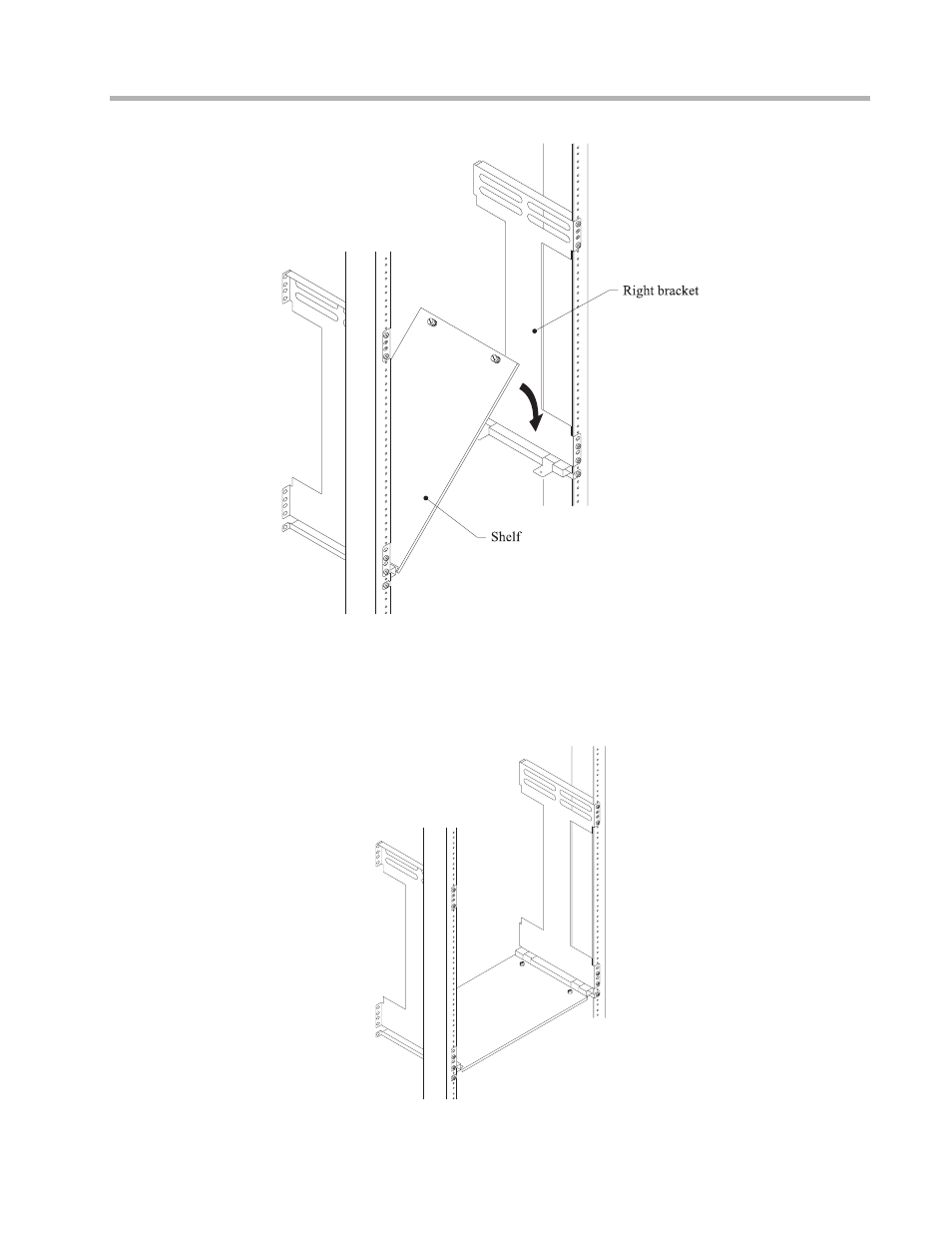 Securing the shelf, Figure 6. lowering the shelf, Figure 6.1. securing the shelf | Compatible Systems IntraPort A00-1869 User Manual | Page 17 / 44