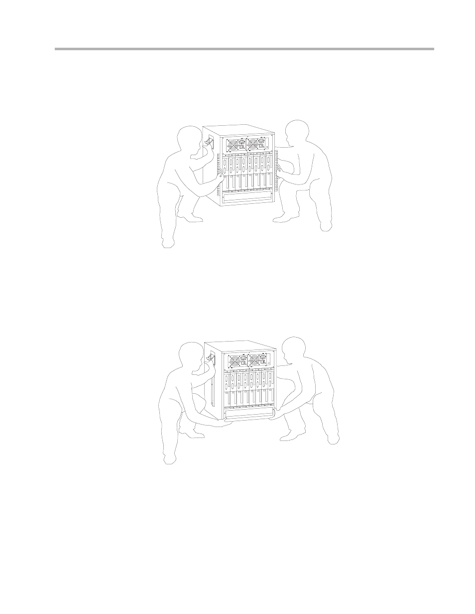Moving the unit into the rack, Figure 7.1. moving the unit into a telco rack | Compatible Systems IntraPort A00-1869 User Manual | Page 18 / 44