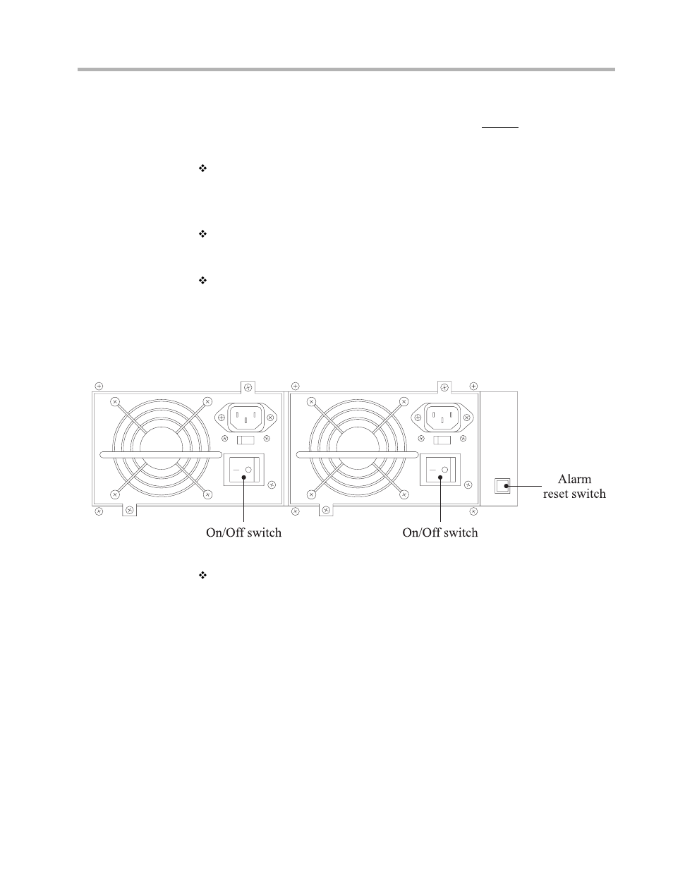Connecting a management console, Powering up the server, Power alarm information | Onnecting, Anagement, Onsole, Owering, Erver, Figure 12. detail of power units | Compatible Systems IntraPort A00-1869 User Manual | Page 23 / 44
