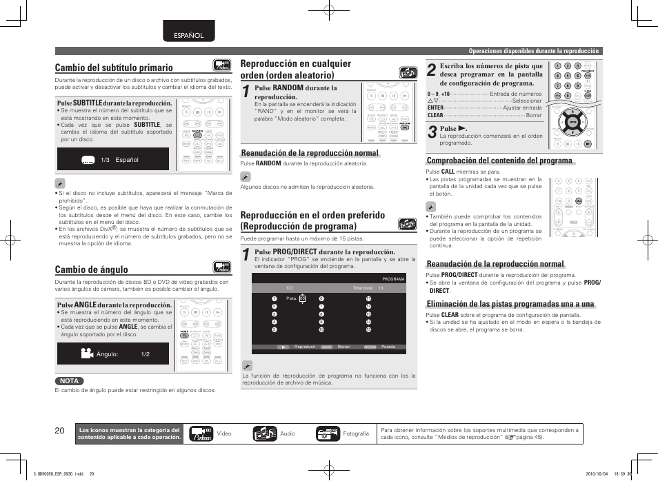 Marantz UD5005 User Manual | Page 24 / 72