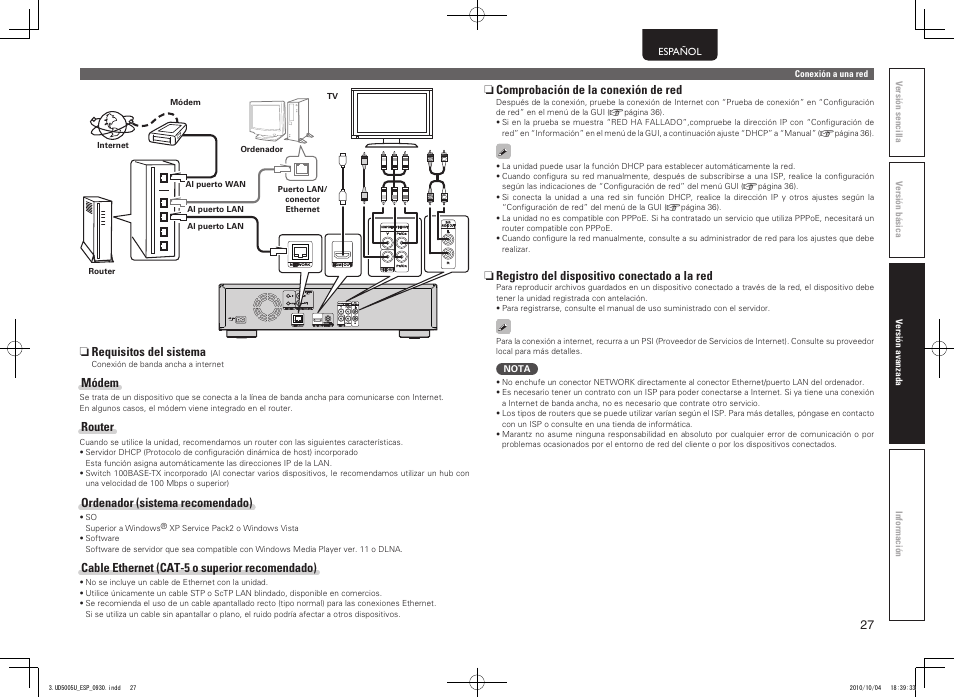 Marantz UD5005 User Manual | Page 31 / 72