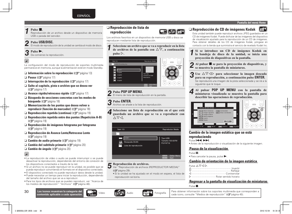 Marantz UD5005 User Manual | Page 34 / 72